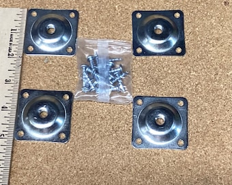 Package of 2 OR  4 T-Plates for Attachment of Sofa Legs TP1