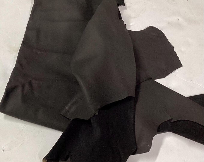 Matte Dark Brown Leather Lambskins.  OSM908