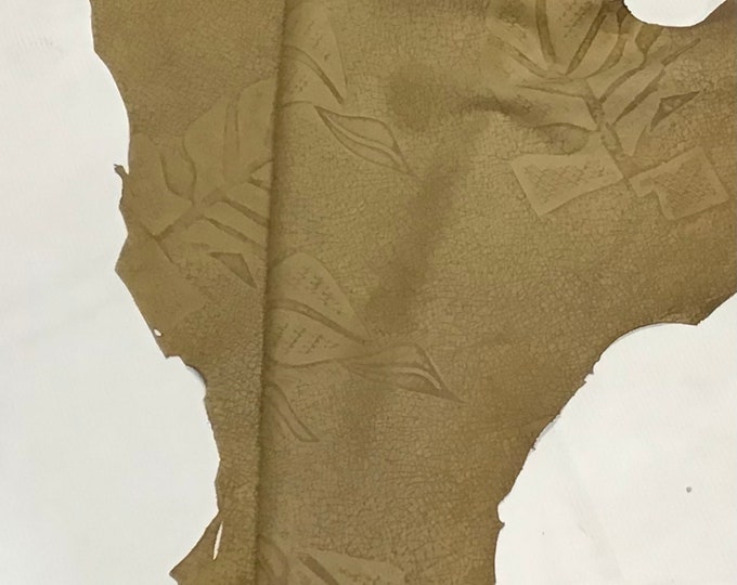 Camel Brown Printed Leather Lambskin,  aMB2007