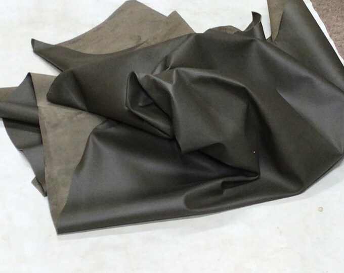 Mud Gray Leather Cowhide Partials,  TOWN40