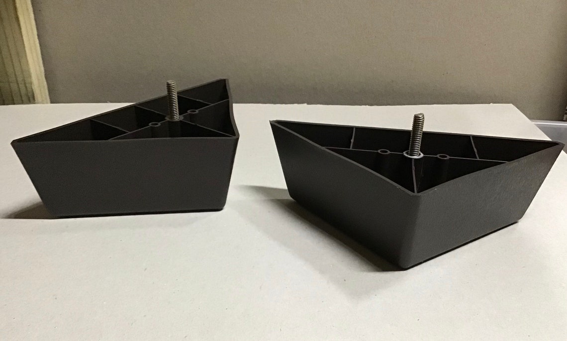 Brown Plastic Triangle Furniture Legs W/hanger Bolt. Z600 Etsy