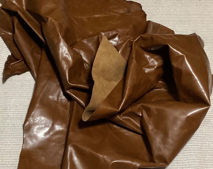 Caramel Leather Cowhide Remnant,  BR02