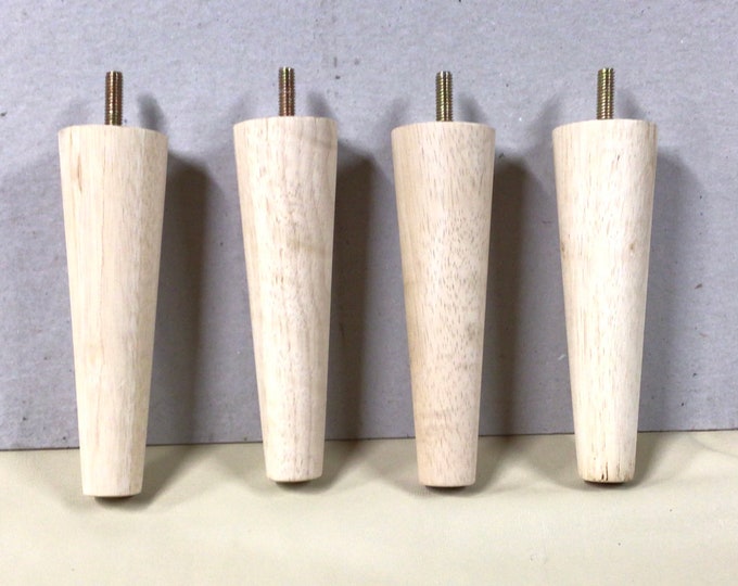 Unfinished Wooden Furniture Legs, 5  Inches in height - Sofa Legs #SC5. Chair Legs, Legs, In Packages of 2, 4, 6, or 8