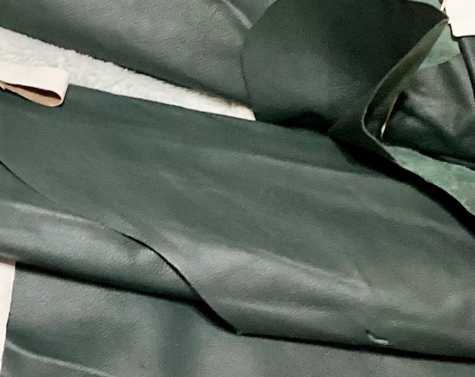 Spruce Green Leather Cowhides. DEAL25