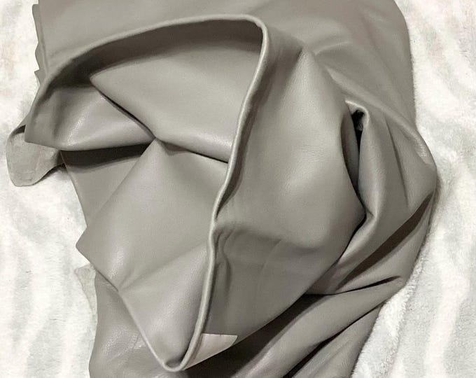 63 square feet Dove Gray Leather Cowhide.  DEAL32