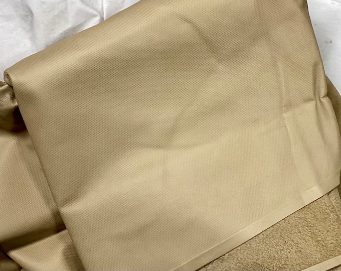 Beige Embossed Diamond Cross center Cut Leather Cowhide.  Leather Hides.  Upholstery Hides. REDU7