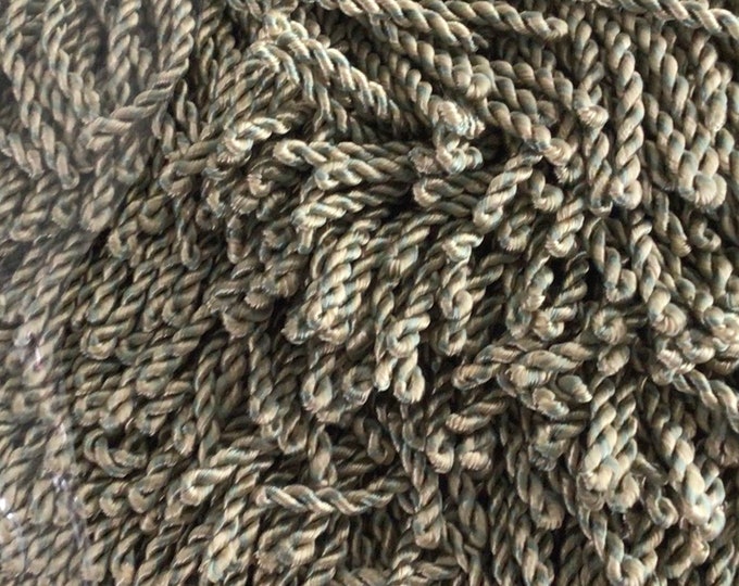 3 inch Pale Green /Blue Knitted Bullion Fringe 12 yards. 3PR10
