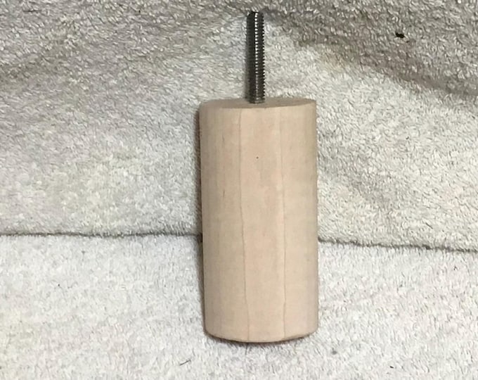 Unfinished Round Wood Furniture Legs - 4 inch Chair Risers