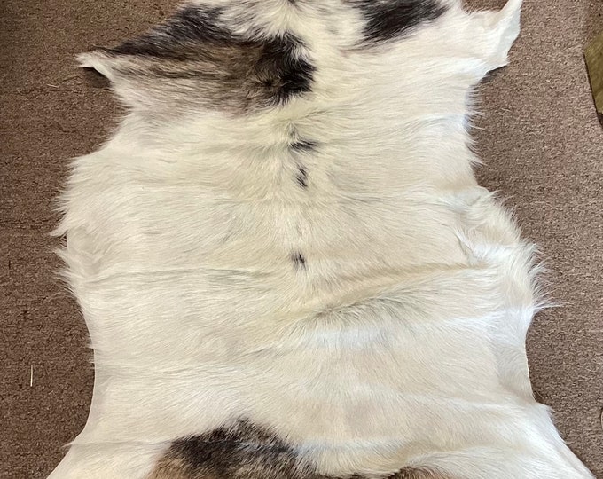 New Zealand, Tri Color, Hair on Goatskin.  Rugs.     NZ59