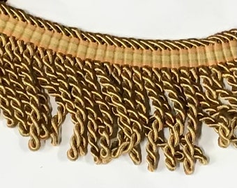 Orange and Green 3 Inch Bullion Fringe LX05
