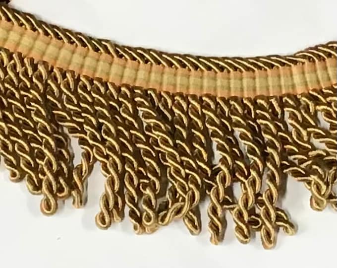 Orange and Green 3 Inch Bullion Fringe LX05