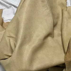 Lambskins Impression Cornsilk Pattern Anasazi Leather Hides, DD3007