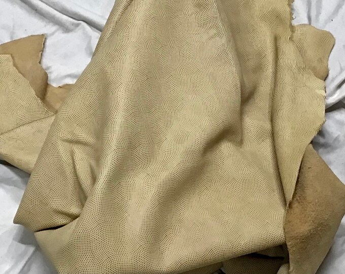 Lambskins Impression Cornsilk Pattern Anasazi Leather Hides, DD3007