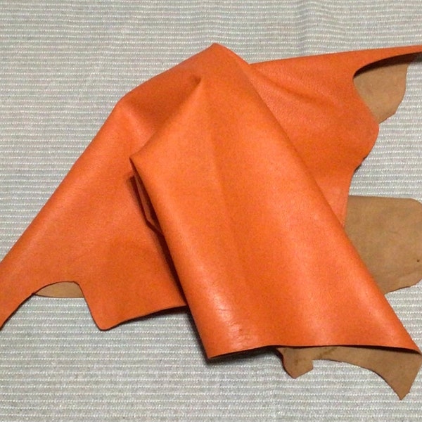 Orange Leather Purse Etsy