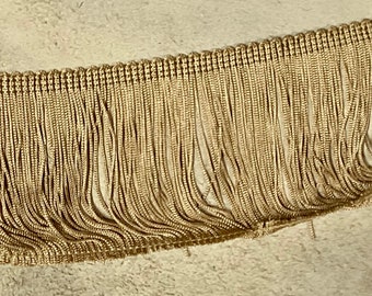 Fools Gold Chainette 4 Inch Fringe. 18 Yards.  E16