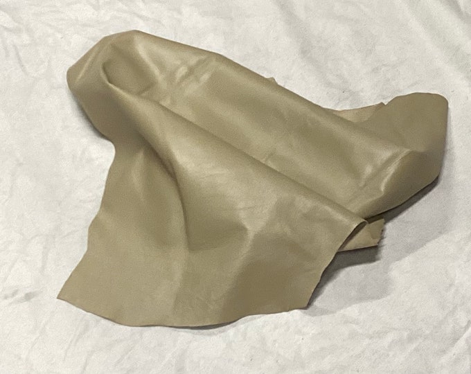 Beige Leather Lambskins. Leather Hides, OSM20612