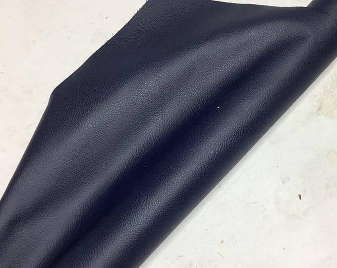 Blue Embossed Stingray Leather Cowhide: Soft Upholstery Crafting Leather. TOWN654