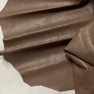 Taupe Laser Cut Camouflage Leather Lambskin.  LAMB8010