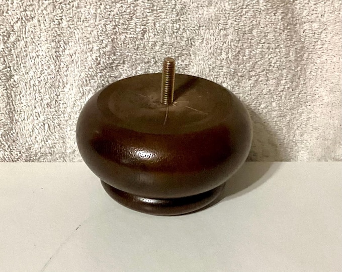 Dark Oak Package of 4 Wooden Furniture Legs.  Home Decor.  Chair Legs,  P11058