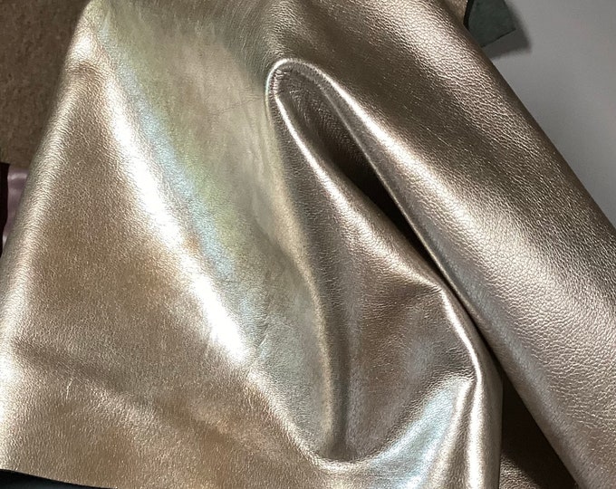 Antique Pewter Leather Lambskins,  leather hide#. OSM1523