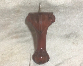 Cherry Finish Ball and Claw Furniture Legs - 9 Inch - (Set of 4
