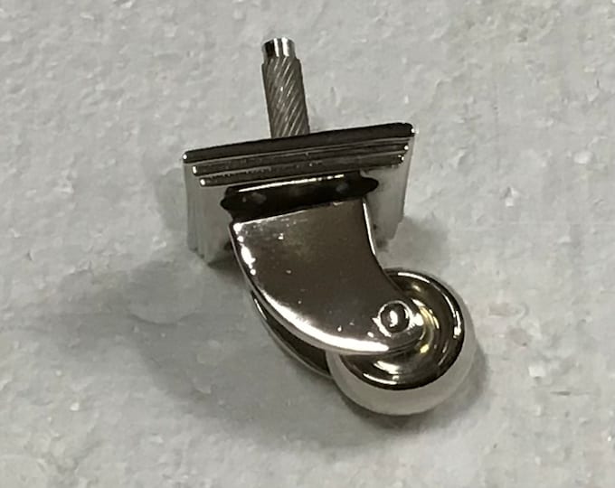 Nickel Plated Brass Caster Swivel Wheel with Plate.  844NP