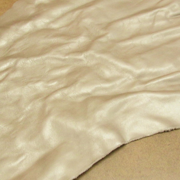 SC01 Metallic Champagne Leather Cowhide Partial