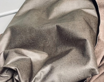 Cobblestone Brown Leather Cowhide Sides.  Upholstery, Garment, Crafting Leather,  TOWN0903