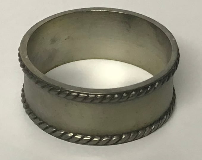 Package of 6 Solid Brass Furniture Collar, Ring, Cabinet Hardware,  457EAN
