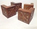 Decorative Corner Wood Blocks in Package of 4. 