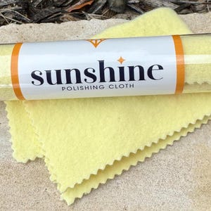 Paño grande para pulir joyas Sunshine: Eliminador de deslustre, limpieza de plata y oro