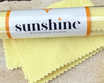 Large Sunshine Jewelry Polishing Cloth: Tarnish Remover, Silver & Gold Cleaning
