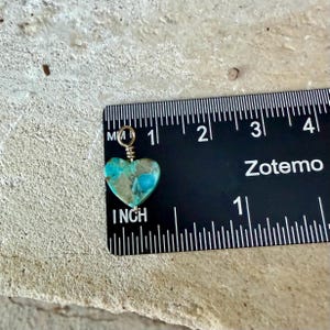 Kingman Türkis Herz • 6 mm & 10 mm Old Stock Arizona Türkis Perlen Bild 8