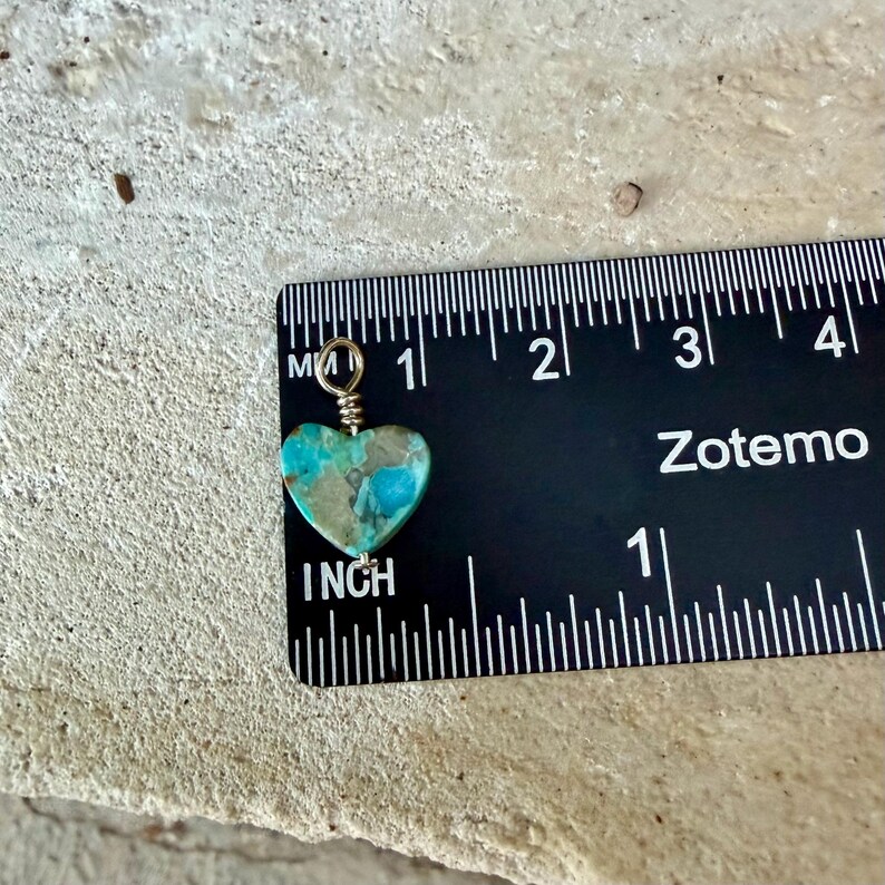 Kingman Türkis Herz • 6 mm & 10 mm Old Stock Arizona Türkis Perlen Bild 8