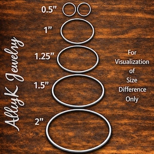 Sterling Silver Hoop Earrings • Ridged Linear Pattern Hoops • Push‑Back Post Style image 10