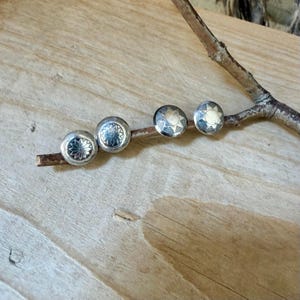 11mm Sterling Silver Stud Earrings • Sunflower • Star •Concho Posts image 3