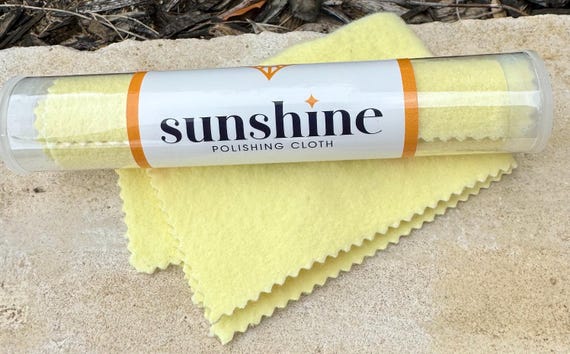 Large Sunshine jewelry polishing / cleaning cloth