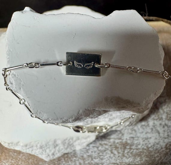 Sterling Silver Ankle Bracelet, Personalized Ankle Bracelet, Connector Anklet, Custom Jewelry, Gift for Her