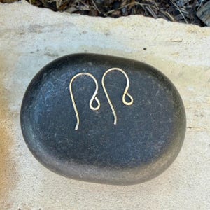 14kt Gold Filled French Ear Wires • Hand‑Forged 20g • 3/4 or 1 Inch image 6