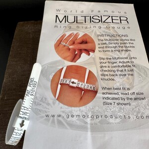 Adjustable Ring Sizer Gauge: US Sizes 1-17 image 4