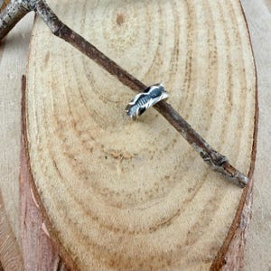 Sterling Silver Ridged Ear Cuff • Textured Conch Cuff • No Piercing image 5