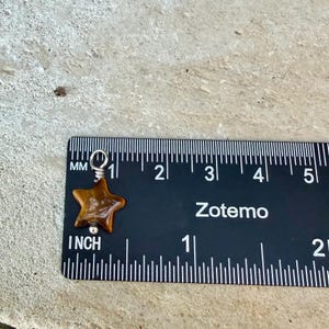 Tiger’s Eye Heart & Star Charms • 6–7mm Hearts • 10mm Star Gemstones image 5
