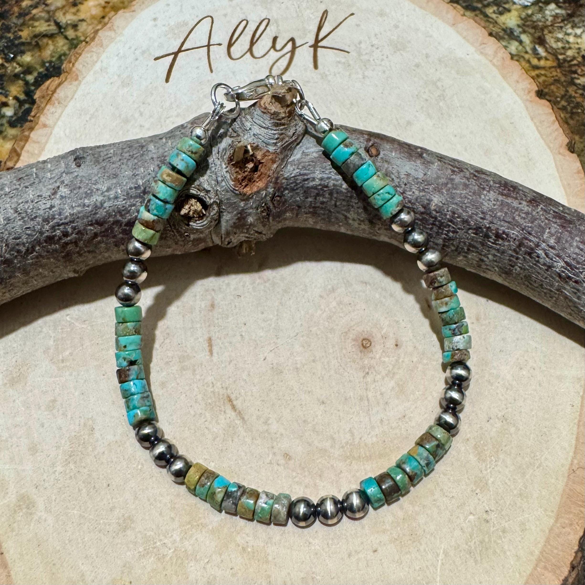 Sterling silver navajo pearl bracelet - Etsy 日本