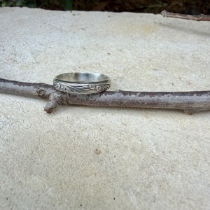 Argentium Silver Band Ring • Rosette Design•Handmade Elegance image 10