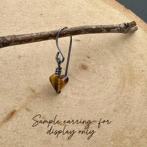 Tiger’s Eye Heart & Star Charms • 6–7mm Hearts • 10mm Star Gemstones image 2
