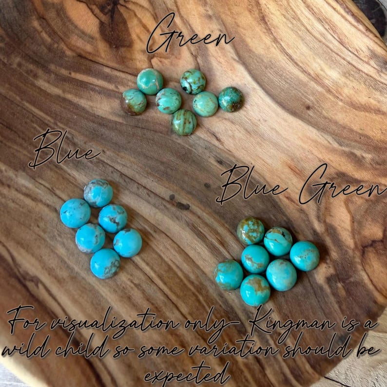 Turquoise Sterling Silver Butterfly‑Floral Hoop Earrings • 6mm Kingman Turquoise • Custom Colors image 13