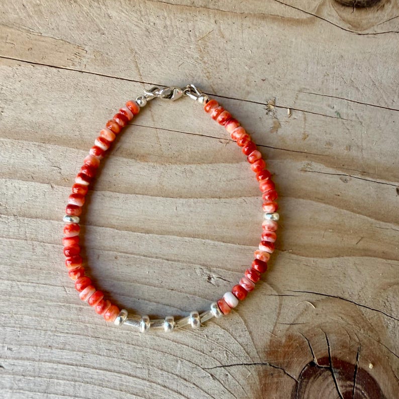 Pulseira Espinhosa de Ostra • Joias do Sudoeste em Prata de Lei imagem 8