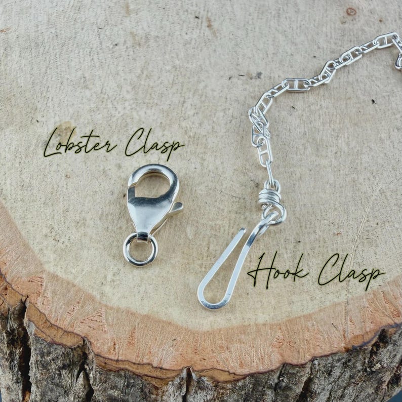 Sterling Silver Bar Necklace • Hand‑Forged Twisted Bar • Rustic Chain image 11