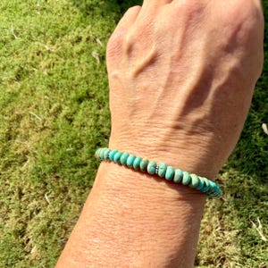 Kingman Green Turquoise Bracelet • Sterling Silver Southwest Style bild 9