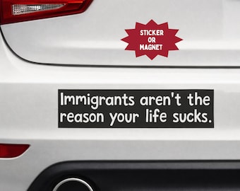 I Love Due Process, Pro Immigration, Deport Fascists Magnet - View #6